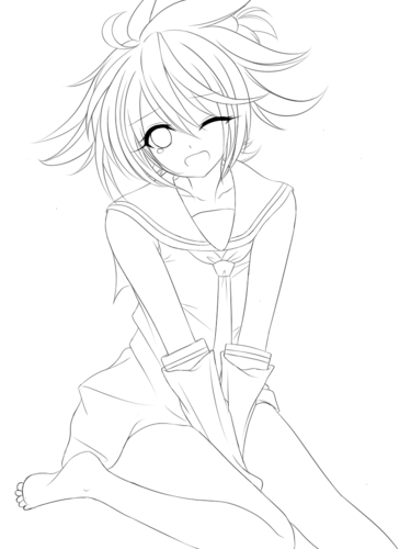 線画:レン……くん?