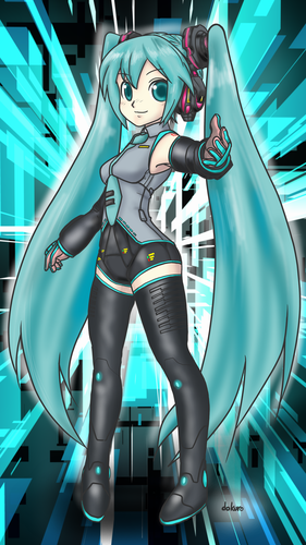 オリジナル衣装ミクさん