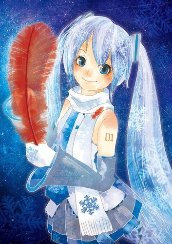 赤い羽根共同募金×雪ミク
