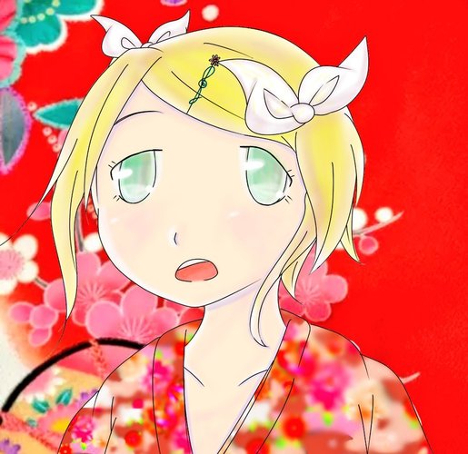 お着物リンちゃん。
