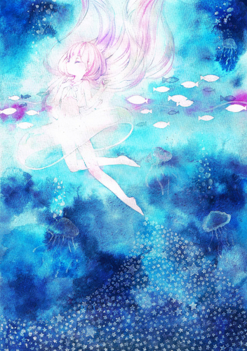 キラキラ沈んで