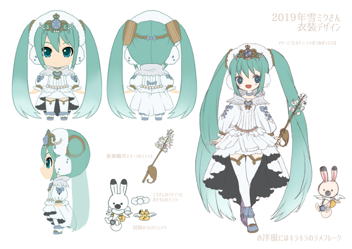 2019年雪ミクさん、ユキネ衣装