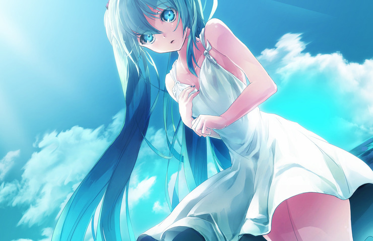 夏の青