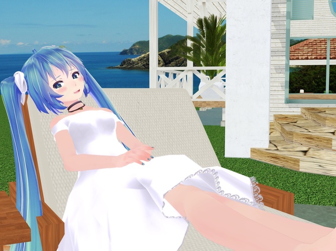 「スカートがふわふわしちゃって・・・。」みたいなー。