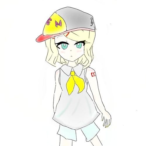 鏡音リンちゃん(若干失敗?)