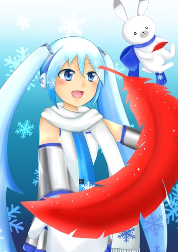 赤い羽根18_雪ミク