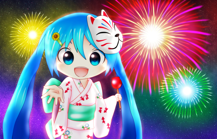 【8月】一緒に花火見よ~よ!