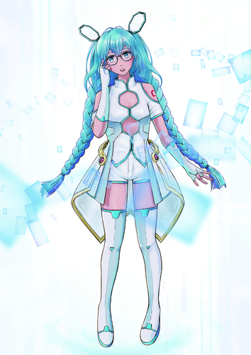 Crystal glasses Miku