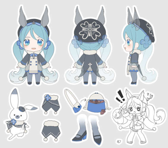 2018年雪ミク衣装