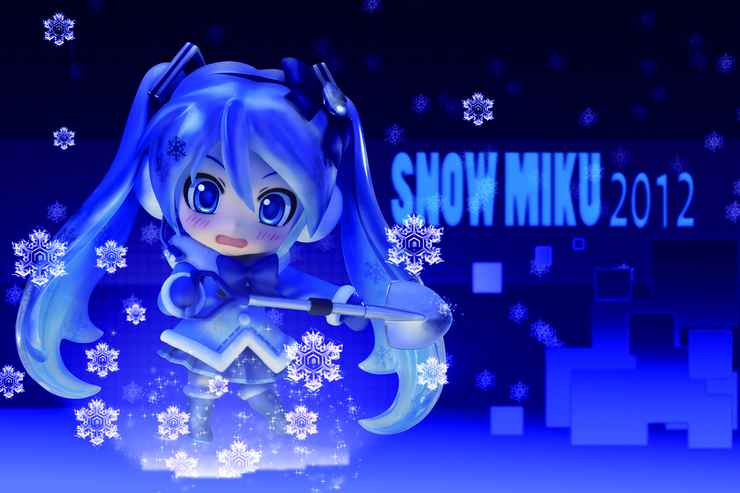 雪ミク2012 雪あそび