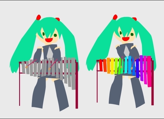 初音ミク(てっきんともっきん)