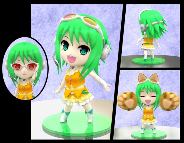 【MikuMikuDance】 Megpoid(メグッポイド) GUMI ねんどろ風