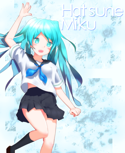 セーラー服の初音ミク
