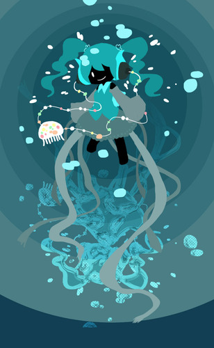 初音ミク×クラゲ