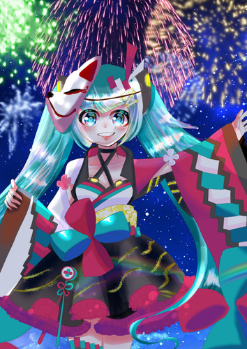 狐面ミクちゃん