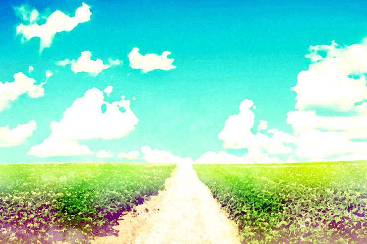 牧歌的な風景。