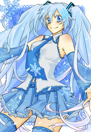 季節外れな雪ミク