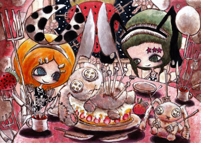 割腹デコレーション★リンちゃんの殺る気鈍器
