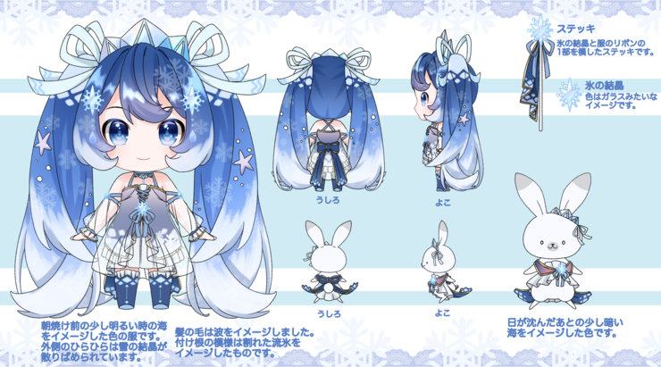 雪ミク2022(冬の海)