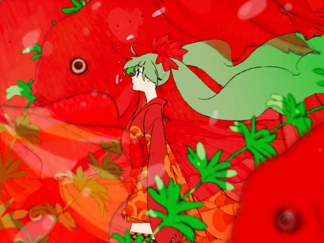 赤いべべ着た