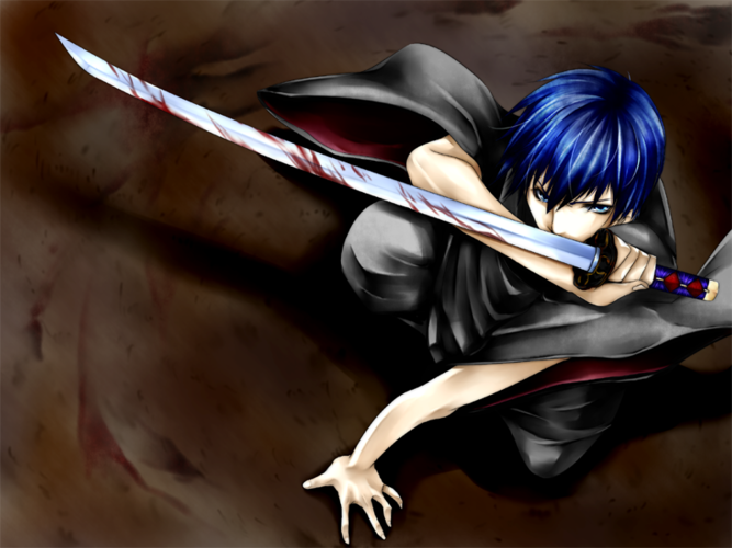 【KAITO】紅い双涙 使用イラスト