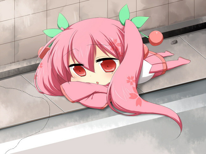桜ミクちゃんが道端に落ちていました。さて、こういう場合の誘か・・・いや保護は犯罪でしょうか