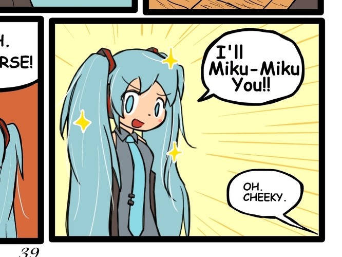 初音ミクをグラフィックノベル風に描いてみた。