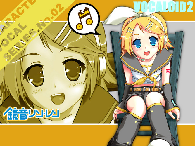 鏡音リンを描いてみた