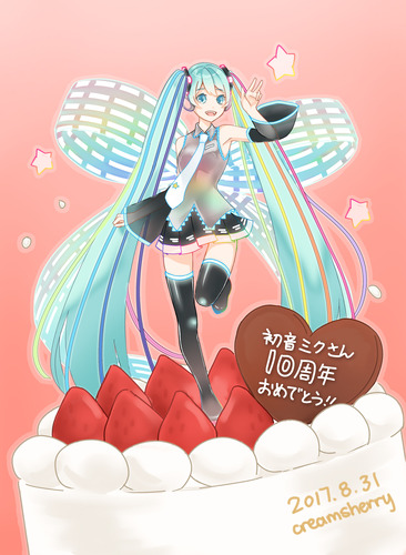 ミクちゃん、10周年おめでとうございます‼