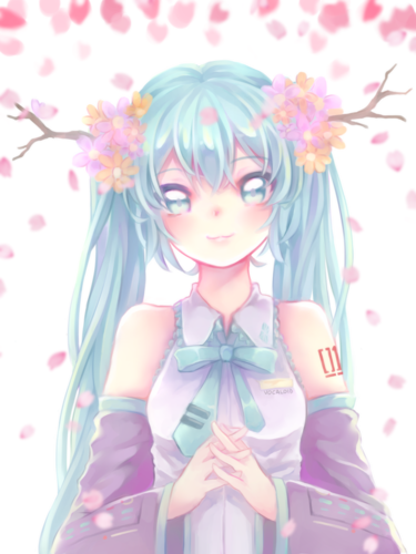 花飾りミク