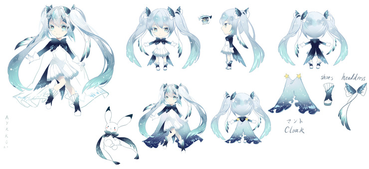 SNOW MIKU 2018 Ficedula cyanomelana