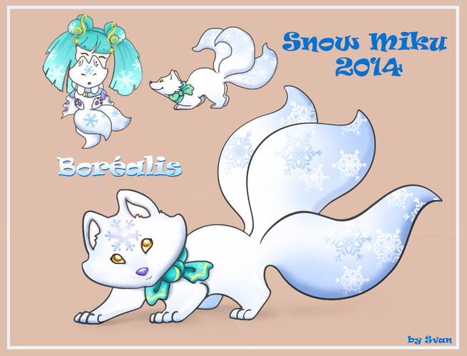 Borealis fox - Snow Miku 2014