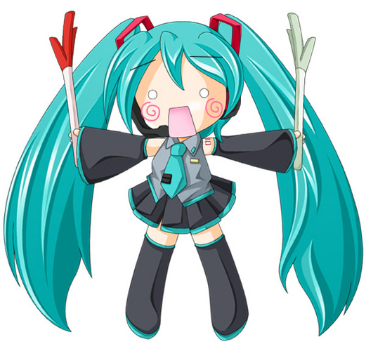 ねぎ振りまちがえたっ!