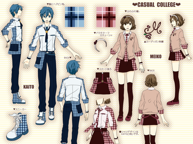 【SEGA03コラボA】カジュアル カレッジ【KAITO・MEIKO】