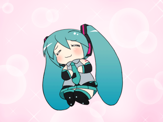 悶えるミク