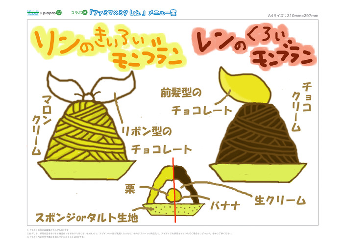 リンのきいろいモンブラン レンのくろいモンブラン