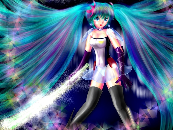 【新必殺技】ミクミクオーロラ斬り!