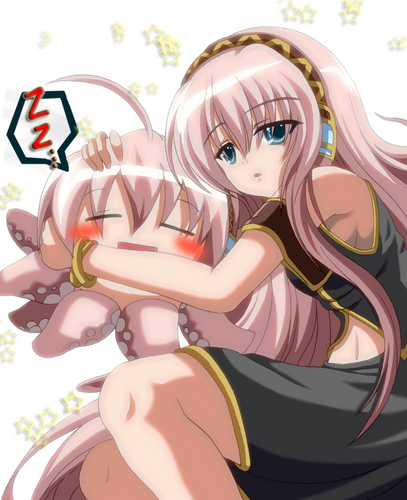 たこルカとねんね。