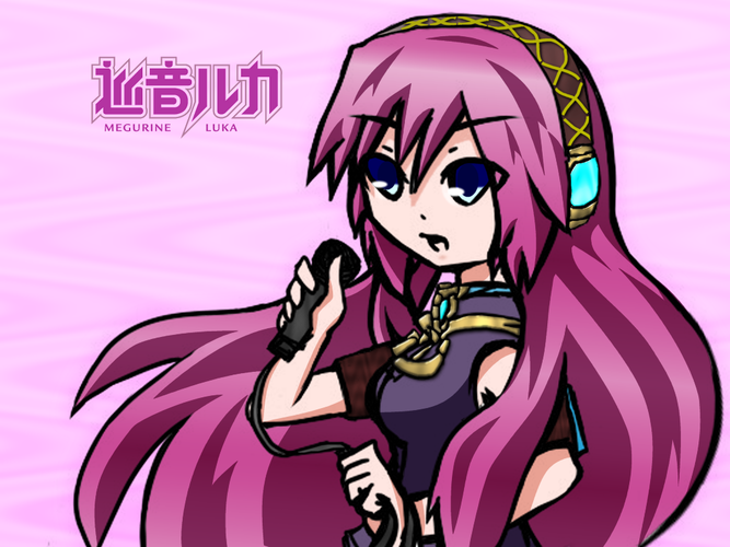 塗らせていただきました「めぐりねさん【塗り絵】」(巡音ルカ)