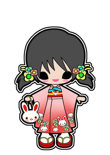 デフォルメ 着物ゆき