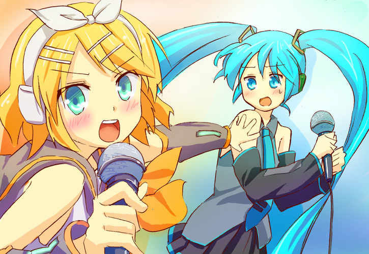 リンとミク