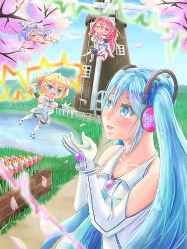 ミクにハッカドールと春が訪れる