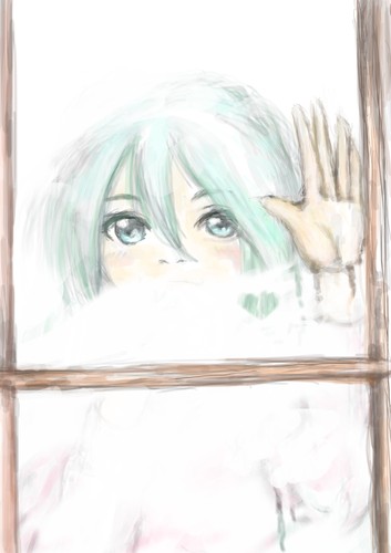 曇りガラスの向こう側って・・・・