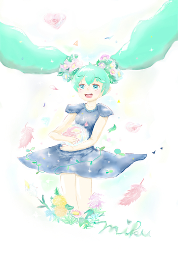 ふわっとミクさん。