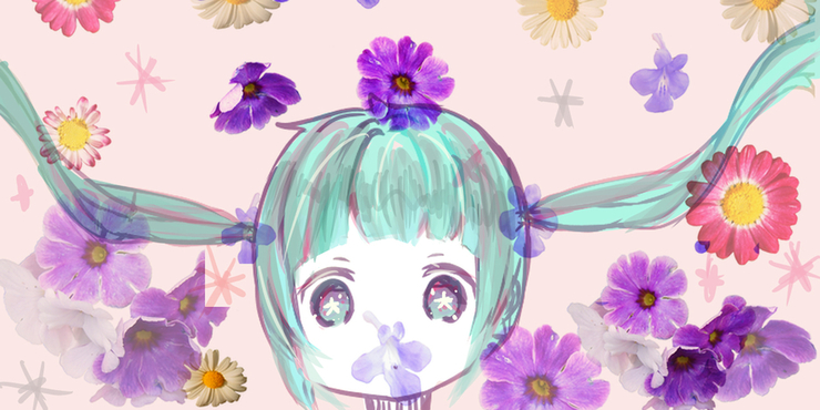 お花ミクさん