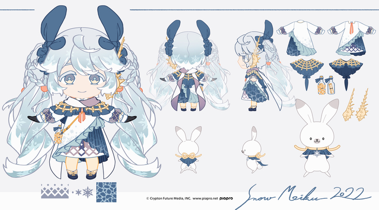 雪ミク2022 衣装案