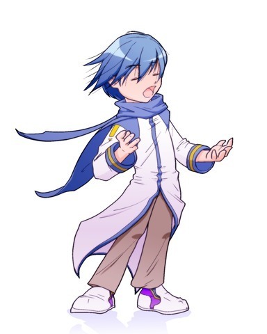 【KAITO】歌う-素材