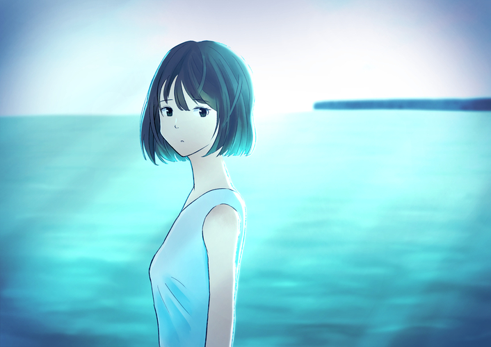 The sea side