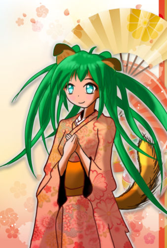 【初音ミク】犬耳でHAPPY NEW YEAR!!