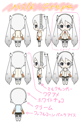 「2013年ねんどろいど雪ミク」デザイン案(ミルククレープ基みくれーぷ)